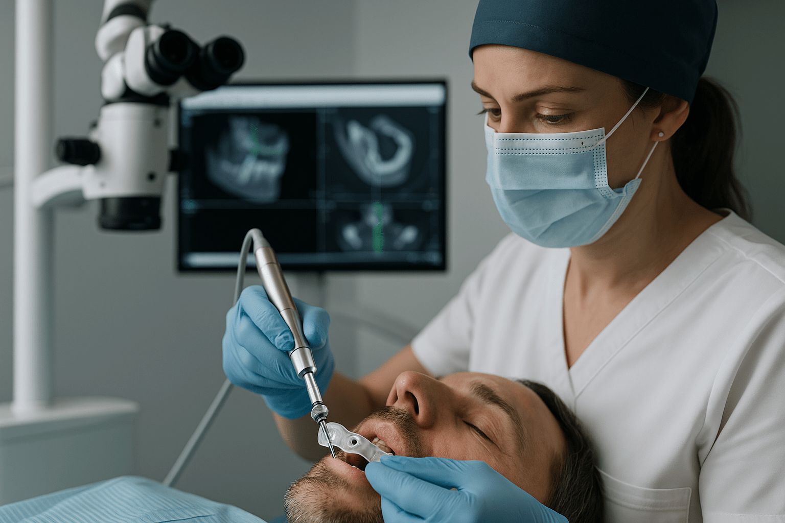 Имплантация по хирургическому шаблону