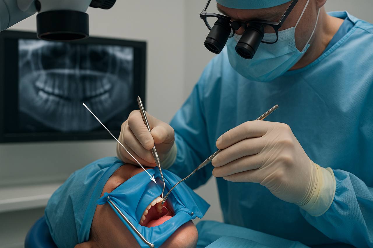 Удаление кисты зуба