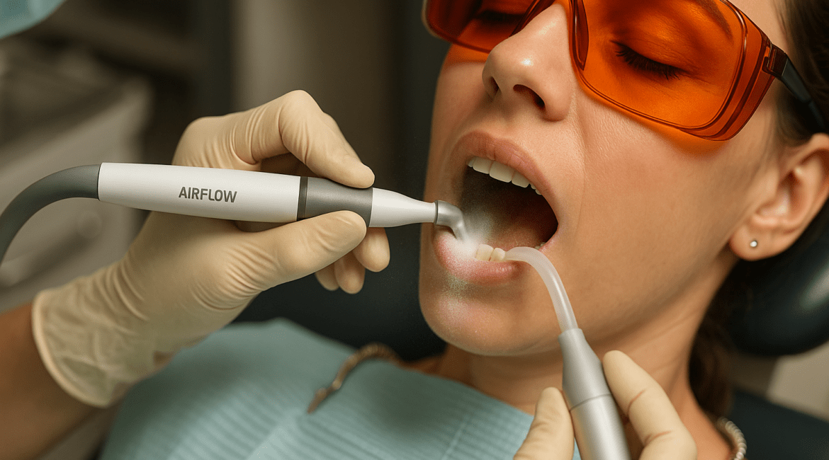 Профессиональная чистка зубов Air Flow