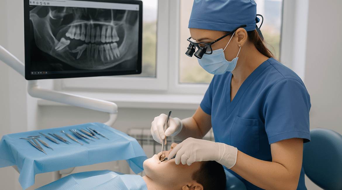 Удаление ретинированного зуба