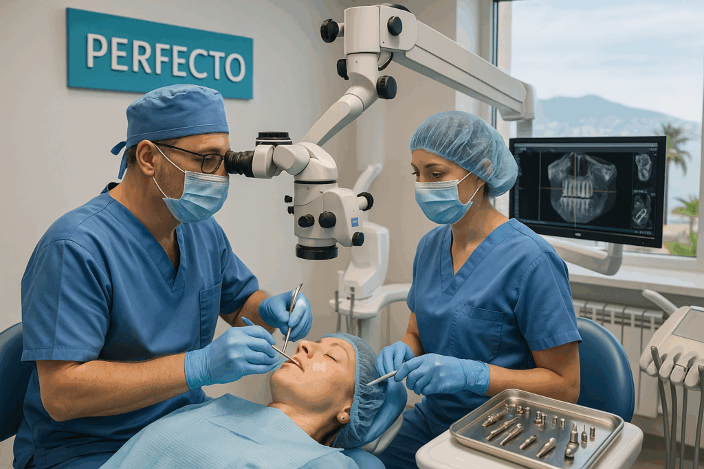 Если нужна имплантация, удаление зубов, сложная хирургия